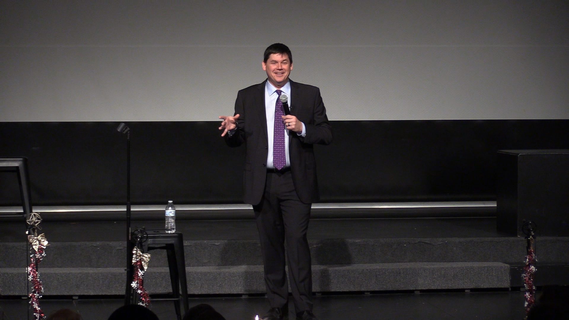Dan Deibert performing on stage